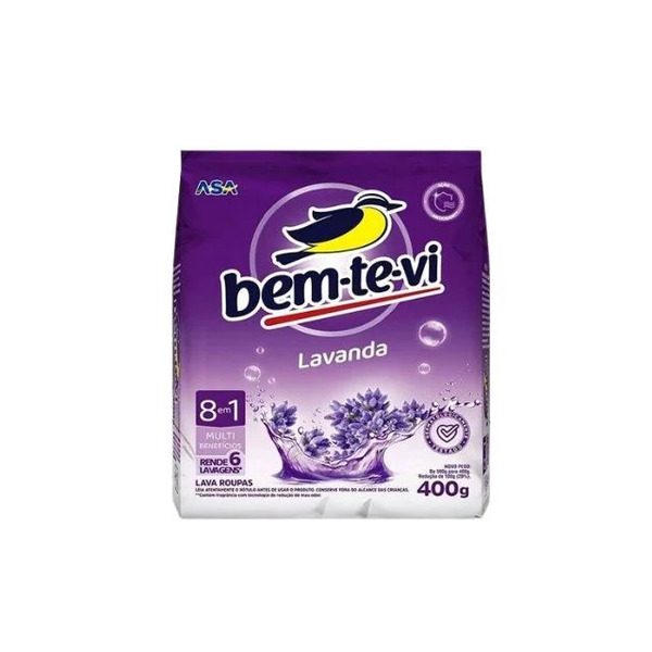 SABAO EM PO BEM-TE-VI LAVANDA 400 GR
