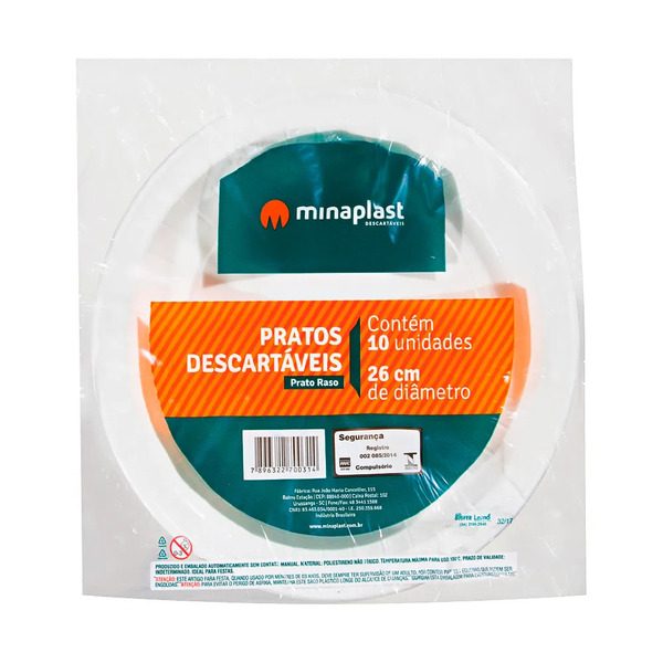 PRATO DESC. MINAPLAST 26 CM