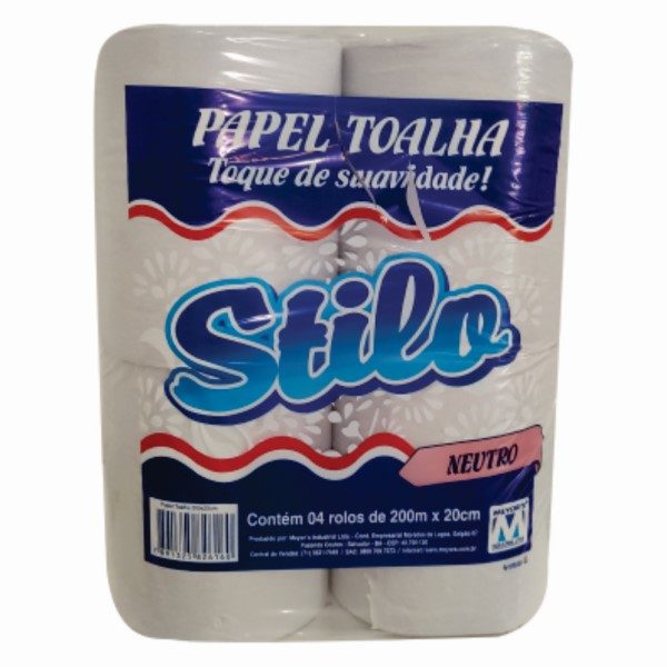 PAPEL TOALHA BOBINA STILO NEUTRO 4X200MT