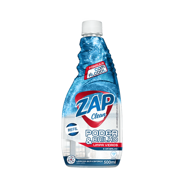 LIMPA VIDRO 500 ML CLEAN ZAP REFIL