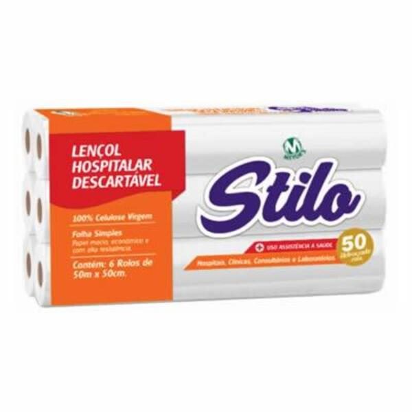 LENCOL HOSPITALAR 50X50CM 100% STILO C/6