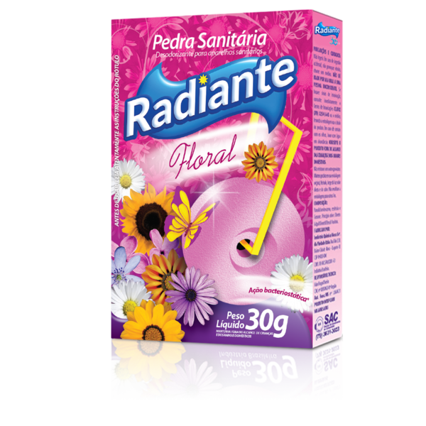 PEDRA SANITARIA RADIANTE FLORAL 30G