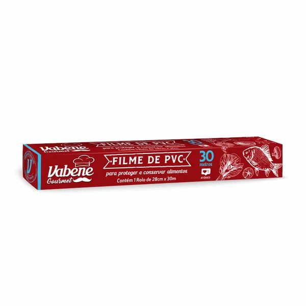FILME PVC TRANSPARENTE VABENE 28X 30 CTM