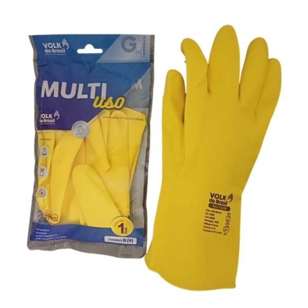 LUVA LATEX VOLK AMARELA XG MULTIUSO