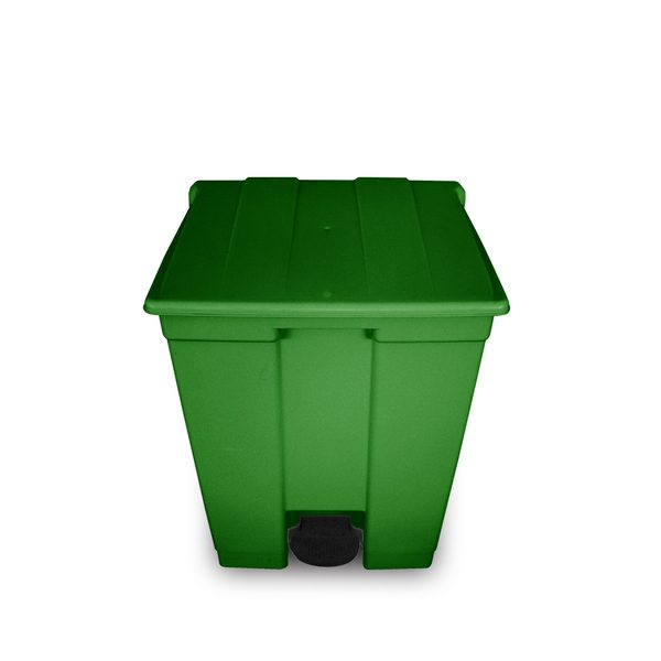 LIXEIRA PEDAL BRALIMPIA 60 LTS VERDE