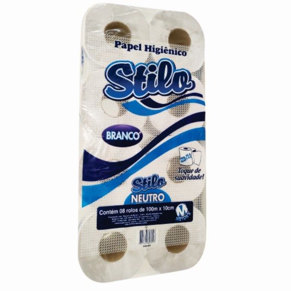 PAPEL HIGIENICO NEUTRO 8X100MTS STILO