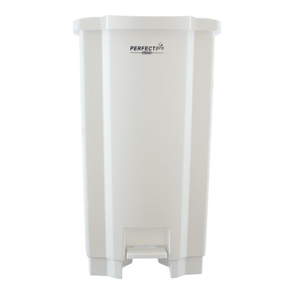 LIXEIRA BRANCA C/PEDAL 100 LTS PERFECT 4,7KG