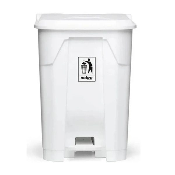 LIXEIRA BRANCA C/PEDAL 50 LTS PERFECT 2,5KG