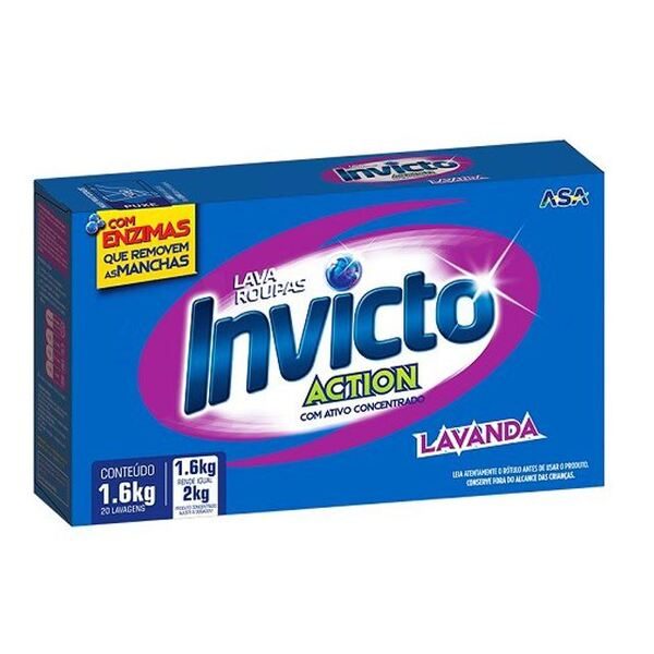SABAO EM PO INVICTO LAVANDA 1,6KG
