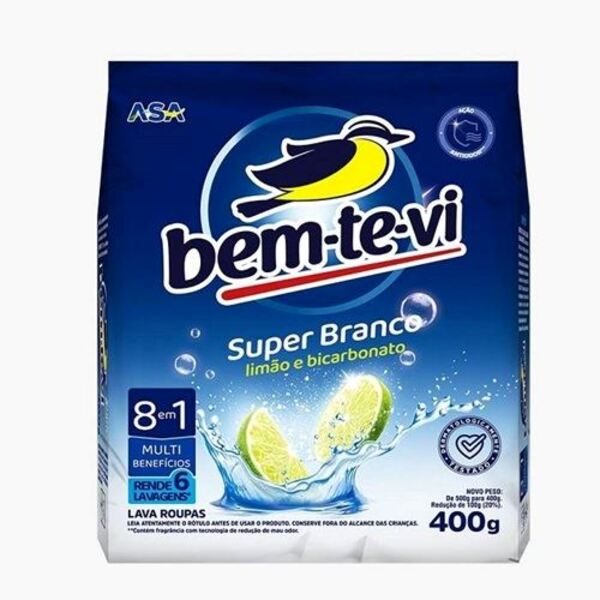 SABAO EM PO BEM TI VI SUPER BRANCO 400 GR