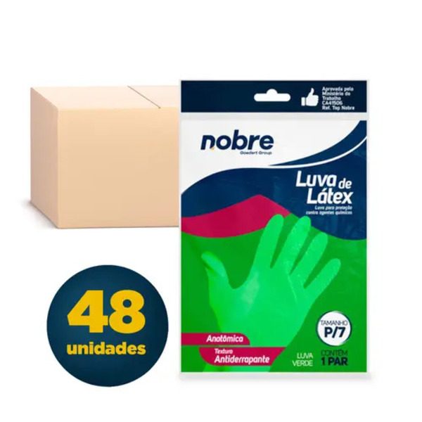 LUVA LATEX VERDE NOBRE PEQUENA