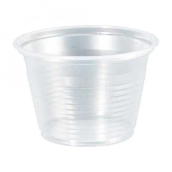 POTE TRANSPARENTE 250ML HAPPY PC C/50 TRANSPARENTE