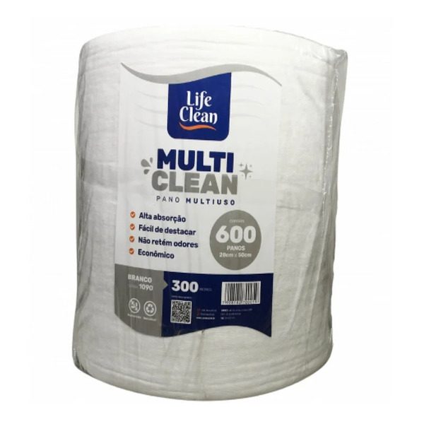 PANO MULTI LIFE CLEAN BRANCO 28X30 600 PANOS