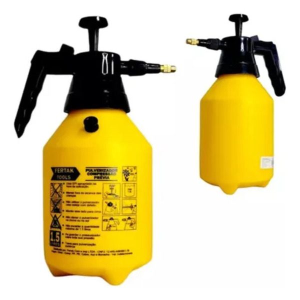 BORRIFADOR PLASTICO 1,5 LITROS COM PRESSAO