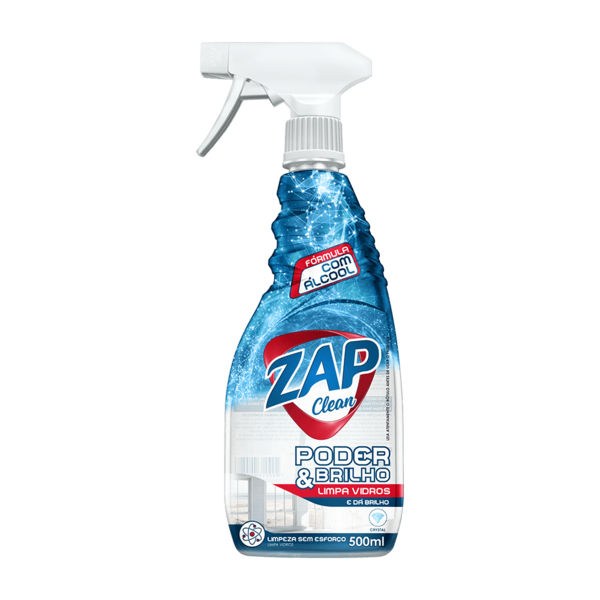 LIMPA VIDRO ZAP CLEAN 500ML C/ GATILHO
