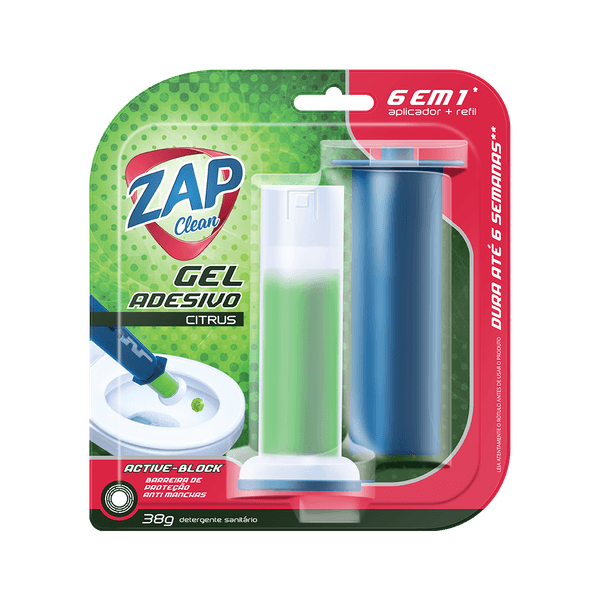 GEL ADESIVO P/VASO SANITARIO ZAP CITRUS 38G