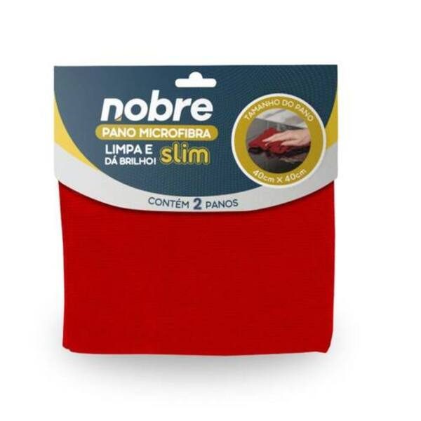 PANO DE MICROFIBRA 40X40 VERMELHO SLIM