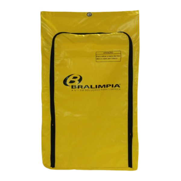BOLSA P/CARRO FUNCIONAL AMARELA C/ ZIPER BRALIMPIA