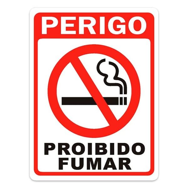 PLACA SINALIZADORA PROIBIDO FUMAR