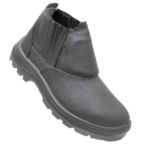 BOTA COURO C/ELASTICO PRETA VULCAFLEX Na44