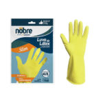 LUVA LATEX NOBRE AMARELA MEDIA SILVER
