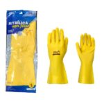 LUVA LATEX AMARELA NITRILONG M