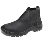 BOTA COURO C/ELASTICO PRETA VUCALFLEX Na39