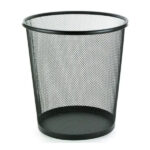 CESTO P/LIXO ARAMADO PRETO