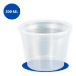 POTE TRANSPARENTE 300ML HAPPY PC C/50 TRANSPARENTE