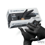 LUVA PROCEDIMENTO LATEX DESCARTAVEL C/AMIDO C/100 M PRETA