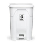 LIXEIRA BRANCA C/PEDAL 50 LTS PERFECT 2,5KG