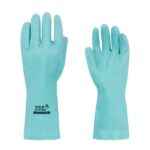 LUVA LATEX NITRILICO VOLK VERDE MEDIA C/FORRO
