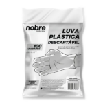 LUVA DESC TRANSPARENTE PC 100 UNIDADE NOBRE