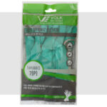 LUVA LATEX VOLK VERDE PEQUENA VERNIZ SILVER
