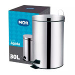 LIXEIRA PEDAL INOX MOR CAP 30 LTS