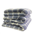 PANO DE CHAO ALVEJADO XADREZ 45X70 AZUL